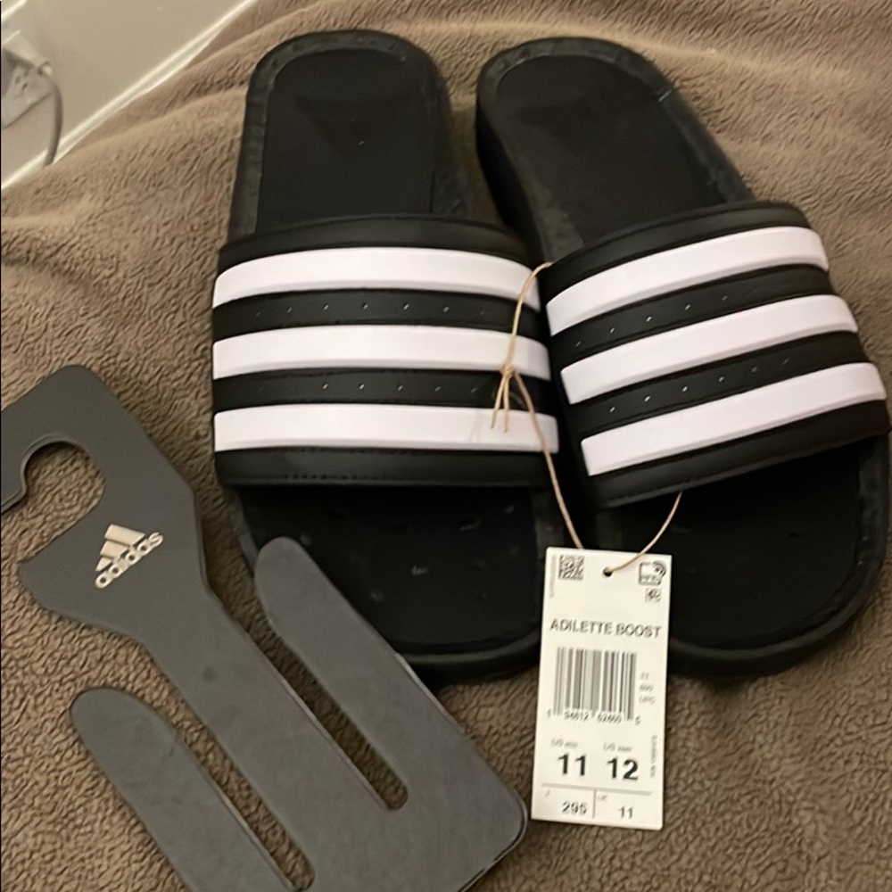 Adidas Boost Slides size 12 BRAND NEW